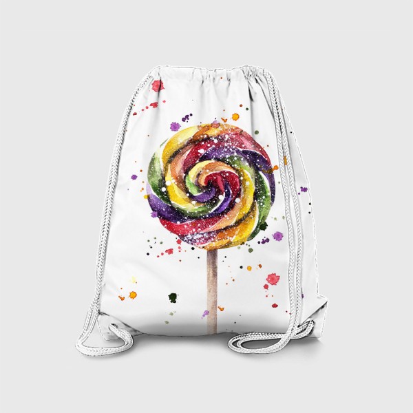 Рюкзак «Цветной леденец на палочке»