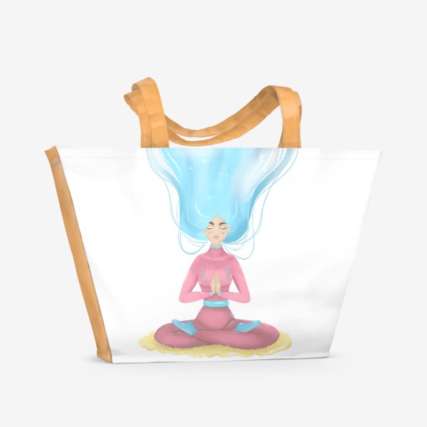 Пляжная сумка «Время для йоги»
