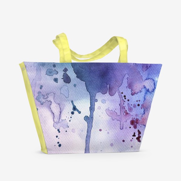 Пляжная сумка «Акварель - фиолетовый»