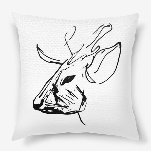 Подушка «Голова оленя»