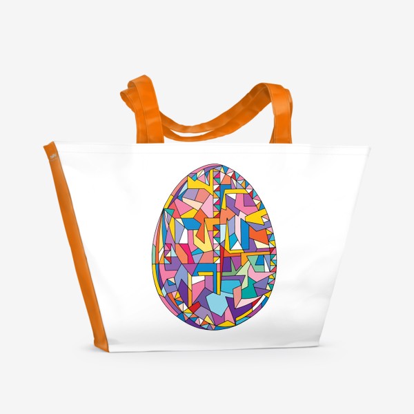 Пляжная сумка «Пасха яйцо геометрия»
