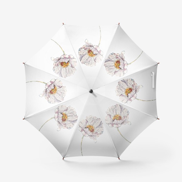 Зонт «Мак белый»