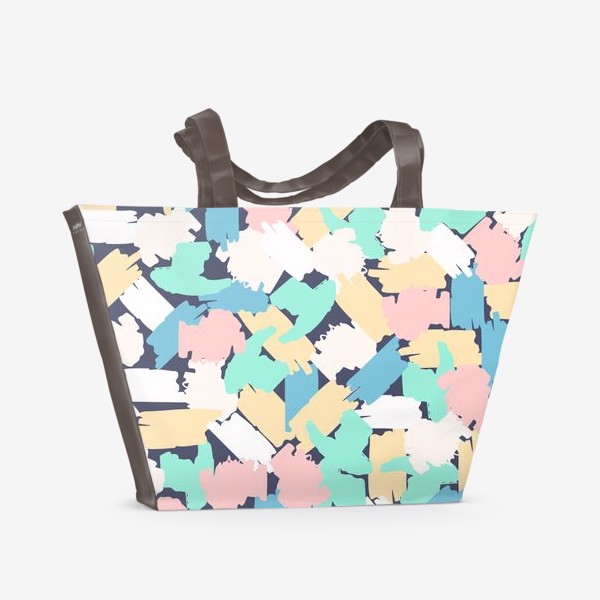 Пляжная сумка «абстрактные штрихи краски»