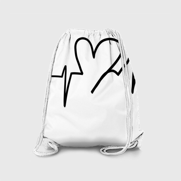 Рюкзак «Биение сердца . Графика»