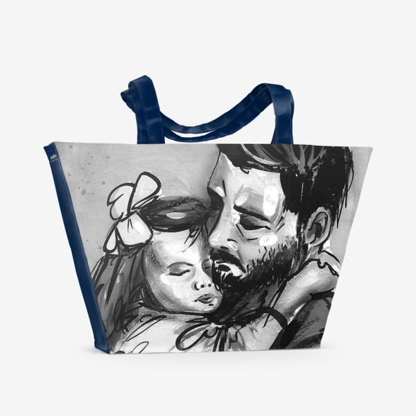 Пляжная сумка «Папа и Дочь»