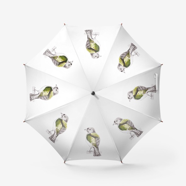 Зонт «Птица и лес»