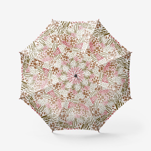 Зонт «абстрактный узор полоски и точки»