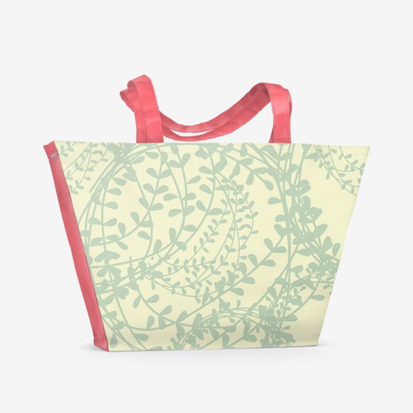 Пляжная сумка «Венки и листья»