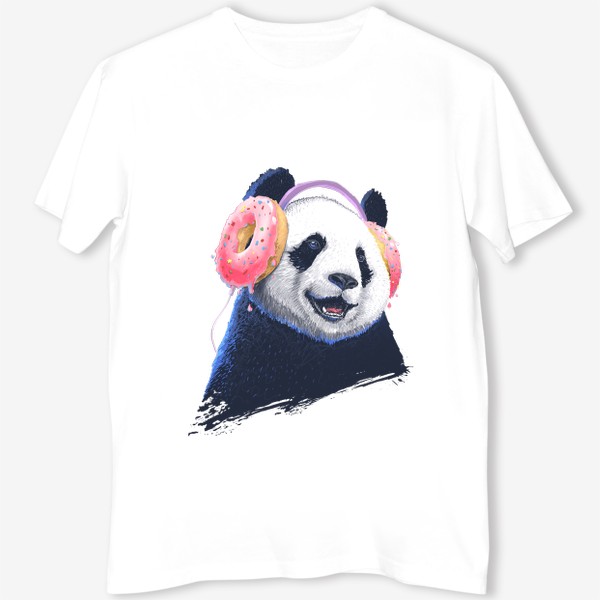 Футболка «Panda in headphones»