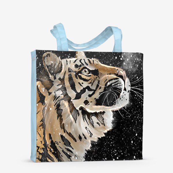 Сумка-шоппер «Тигр и снег»