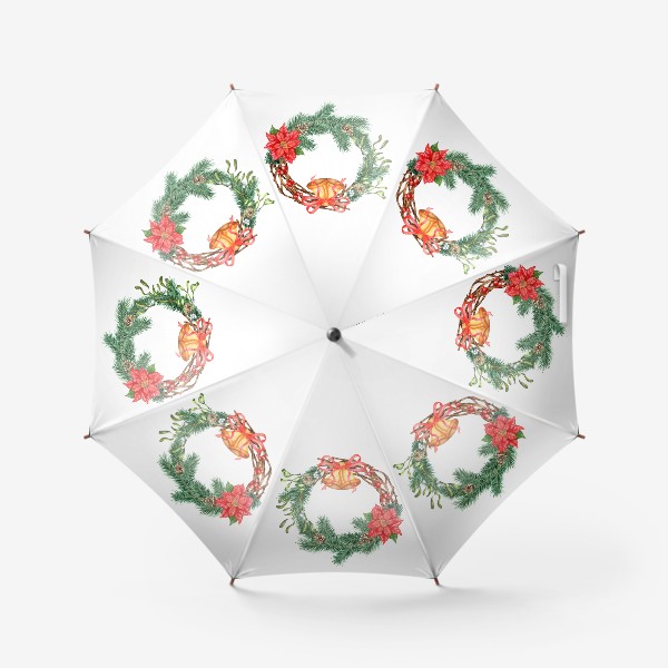 Зонт «Рождественский венок»