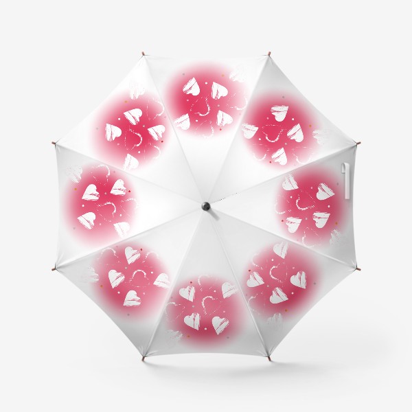 Зонт «Сердца в красном»