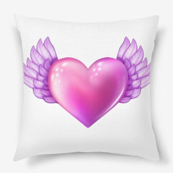 Подушка «Сердце с крыльями»