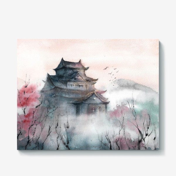Холст «Японский замок »