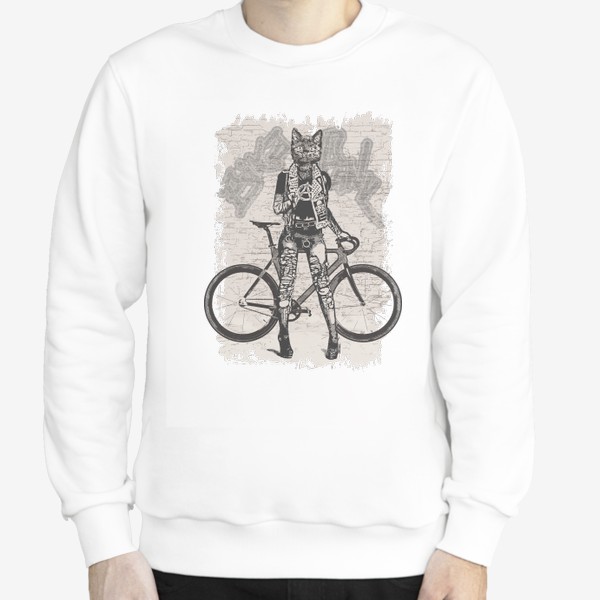 Свитшот «Bike Punk Cat»