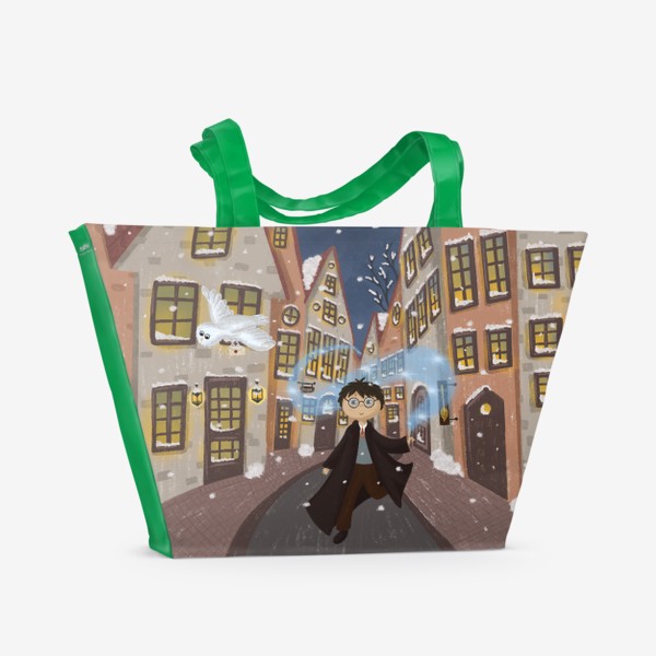 Пляжная сумка «Гарри Поттер и Косая аллея»
