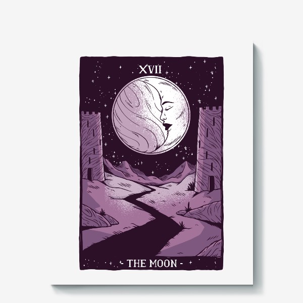 Холст «Карта Таро - Луна (Tarot Card - The Moon)», купить в  интернет-магазине в Москве, автор: Павел Смирнов, цена: 2750 рублей,  40524.138212.1425677.5205982