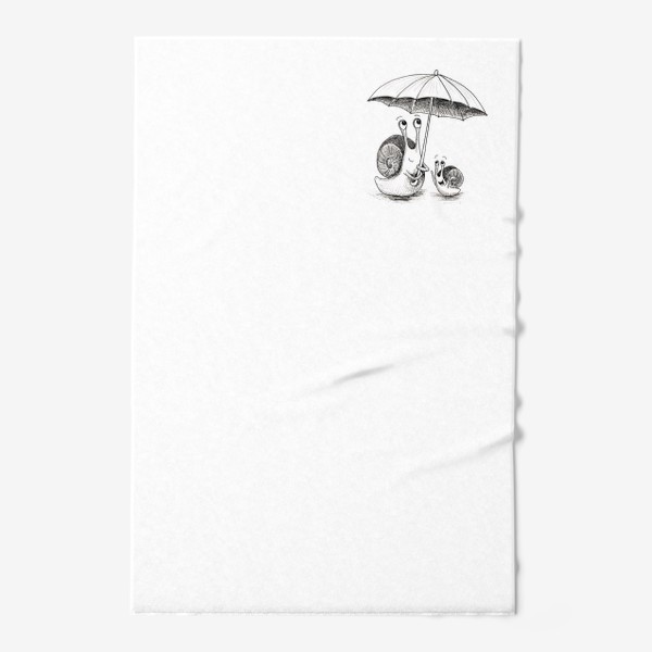 Полотенце «Улиты под зонтиком»