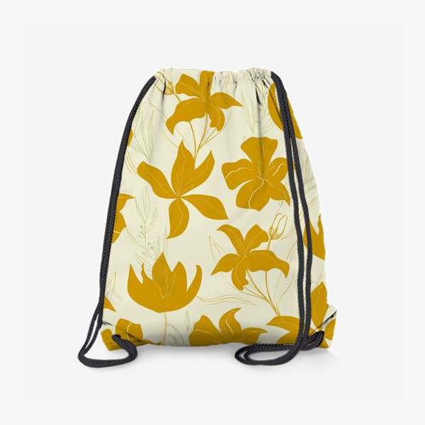 Рюкзак «золотые цветы. тюльпаны»