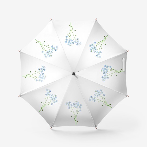 Зонт «Акварельные незабудки»