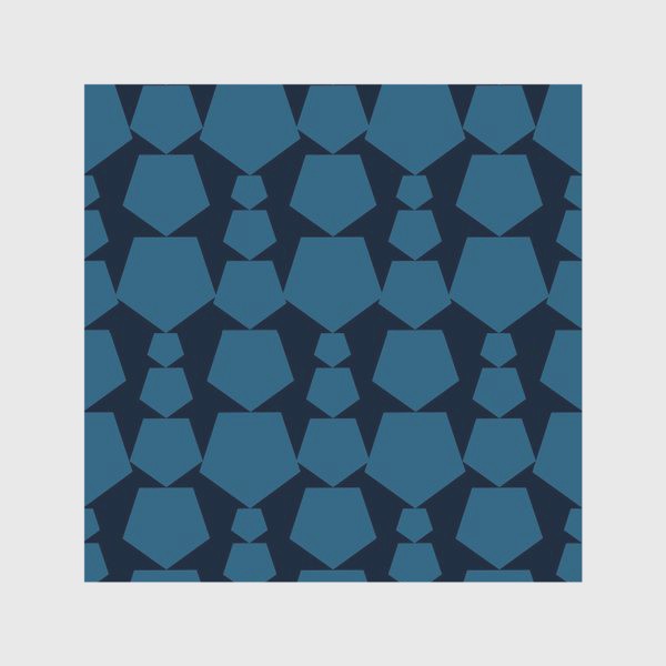 Скатерть «Темно-синие геометрические фигуры»