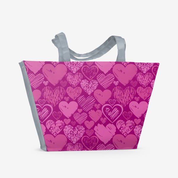 Пляжная сумка «Сердца»