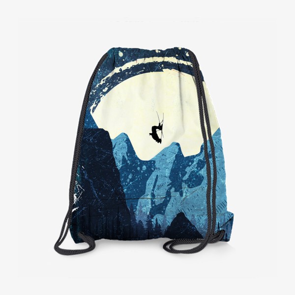 Рюкзак «Лыжи, лыжники и горы»