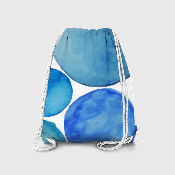 Рюкзак «Голубые акварельные пятна»