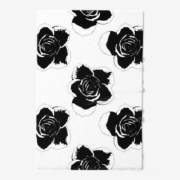 Полотенце «Черные розы»