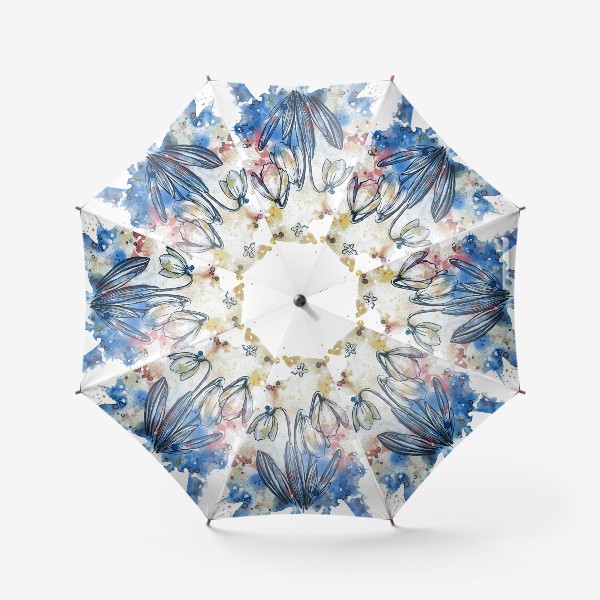 Зонт «весенние первоцветы»