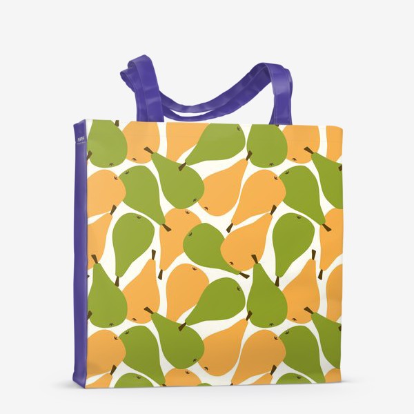 Сумка-шоппер «Разноцветные абстрактные груши»