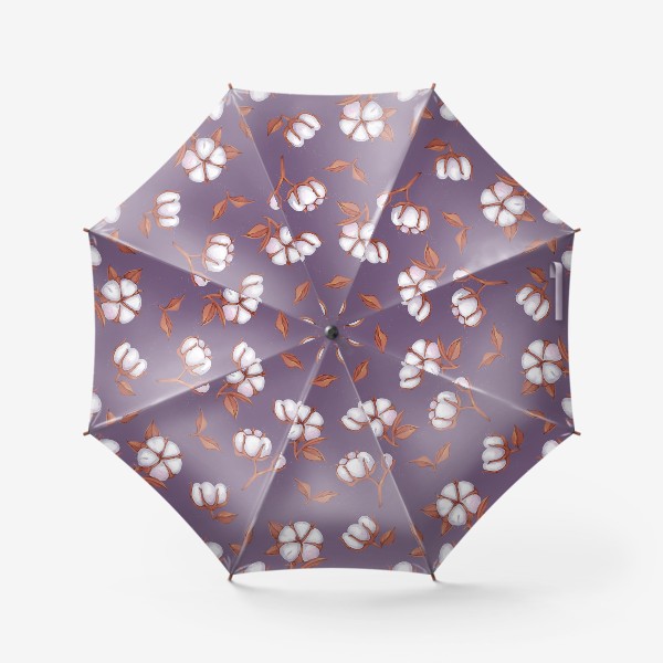 Зонт «Хлопок. Сиреневый, растение. »