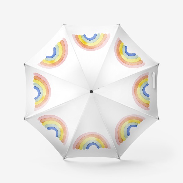 Зонт «Акварельная радуга»