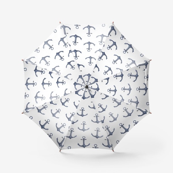 Зонт «Якорь акварель. Моряк»