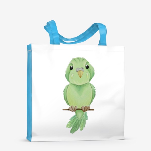 Сумка-шоппер «Зелёная птичка»