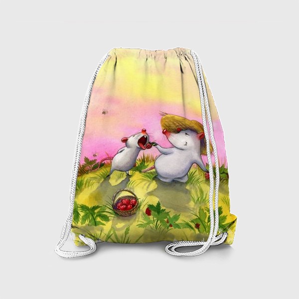 Рюкзак «Мыши в ягодах»