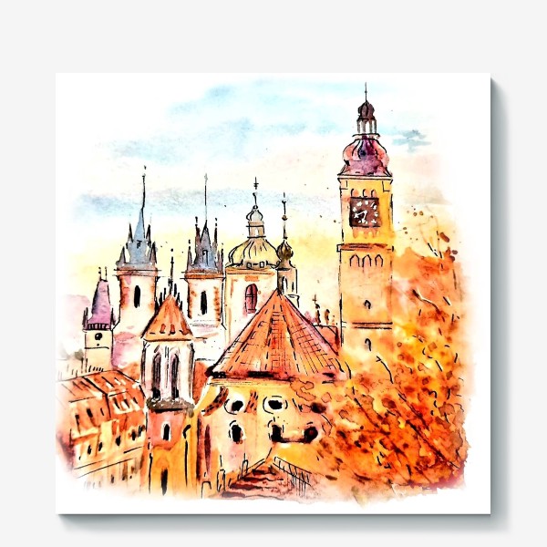 Холст «Осенняя Прага»