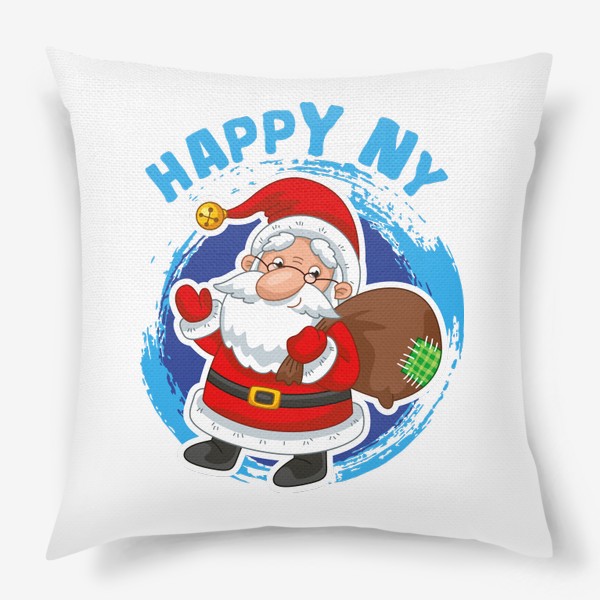 Подушка «Санта Клаус с мешком подарков»