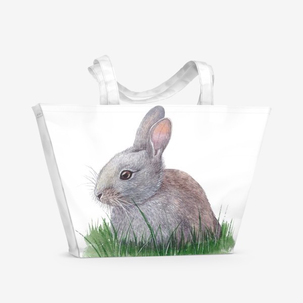 Пляжная сумка «Милый кролик. Новый год 2023. Год Кролика»