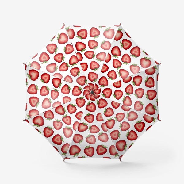 Зонт «Клубника сердечко»