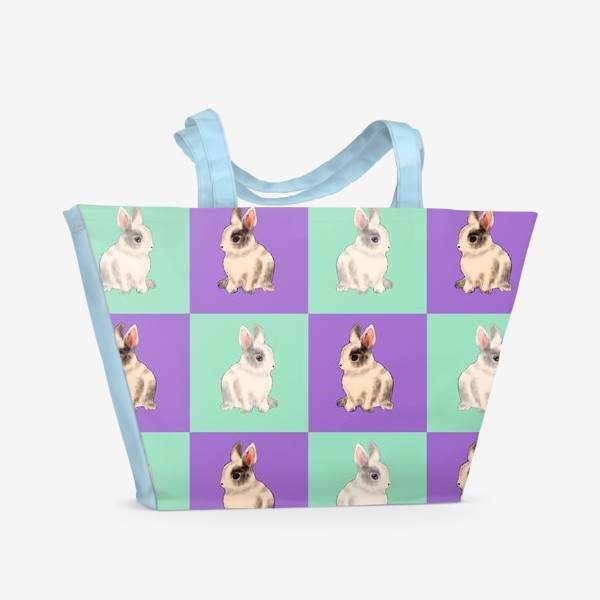 Пляжная сумка «Кролики»