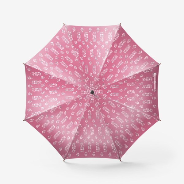 Зонт «Белые листочки»