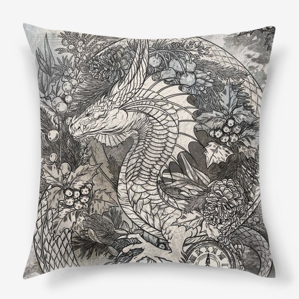 Подушка «Винтажный дракон»