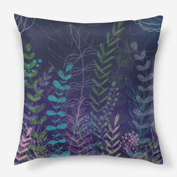 Подушка «Растительный абстрактный орнамент»