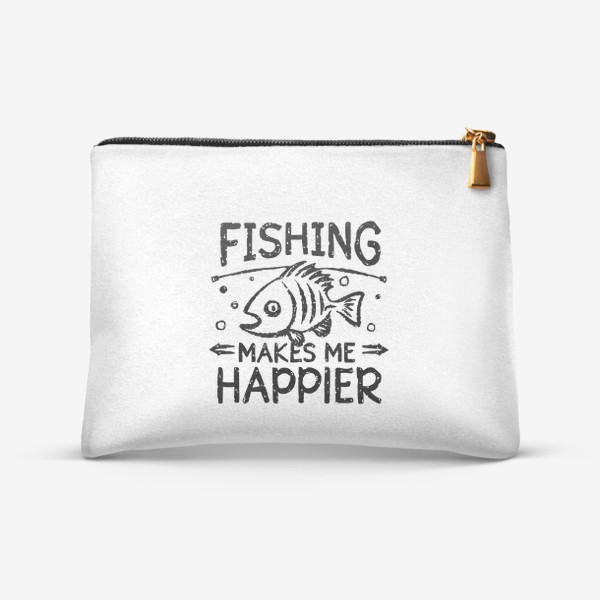 Косметичка «Рыбалка делает меня счастливее»