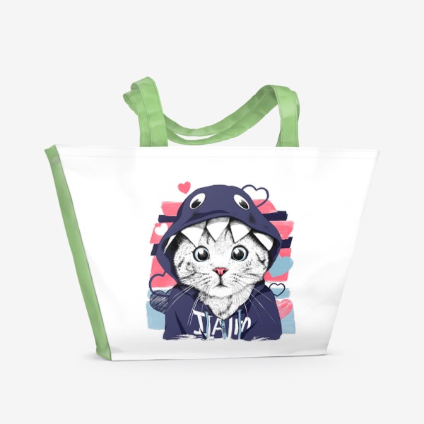 Пляжная сумка «Милый котик»