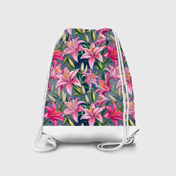 Рюкзак «Паттерн розовые лилии»