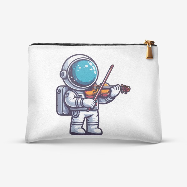 Косметичка «Космонавт играет на скрипке»