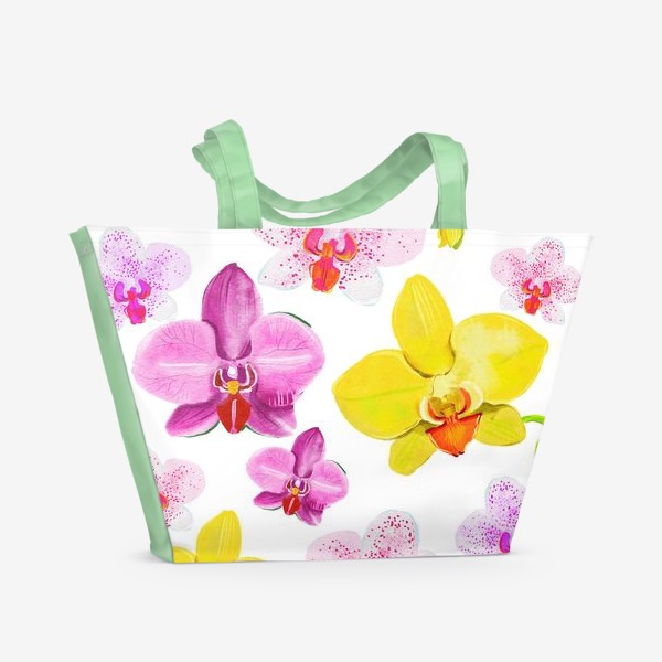 Пляжная сумка «орхидеи дома»