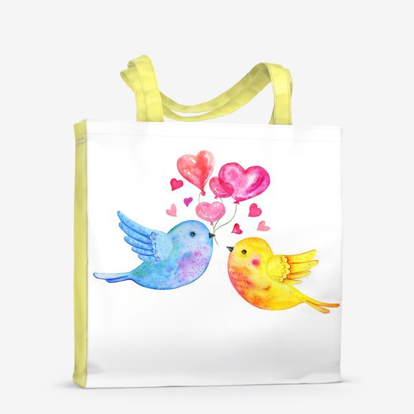 Сумка-шоппер «Птицы с воздушными шарами»